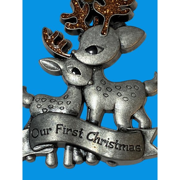 Gloria Duchin Our first Christmas Reindeer Collectible Ornament - Picture 3 of 8